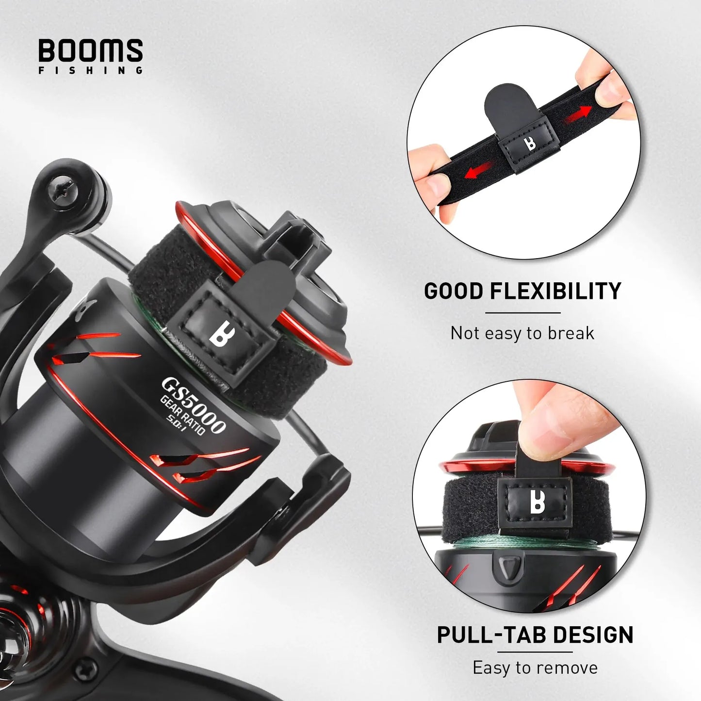 Booms Fishing SB1 4Pcs Spinning Reel Protect Cover High Quality Polyester Line Cup Preservation Case Fishing Reels Accessories