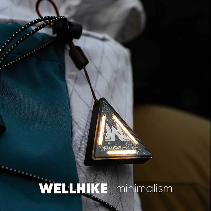 WELLHIKE Outdoor Tactics Triangle Light SWS Night Light Badge Warning Decoration Camping Atmosphere Mini Small Pendant Lamp