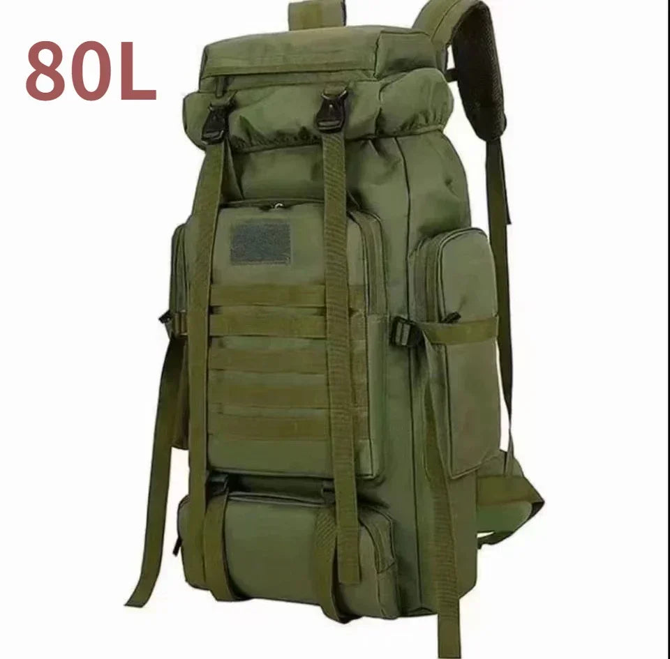 80L/100L  Mountaineering Bag Climb Bag Tactical Backpacks Large Backpack Outdoors Hiking Camping Travel Bags