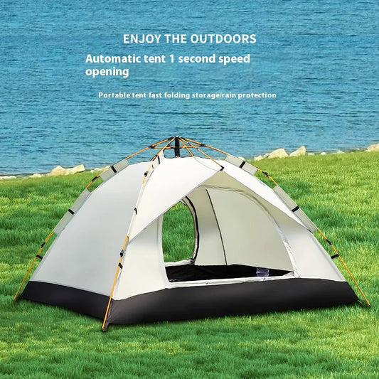 Automatic Quick-opening Tent Outdoor Self-driving Travel Camping Tent Rainproof Sunshine-proof TentTwo doors without windows