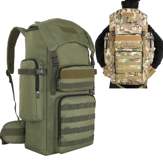 Tactical Climbing Backpack Large Capacity Outdoor Hiking Trekking Camping Cycling Bag Molle Men Travel Sports Training Rucksack