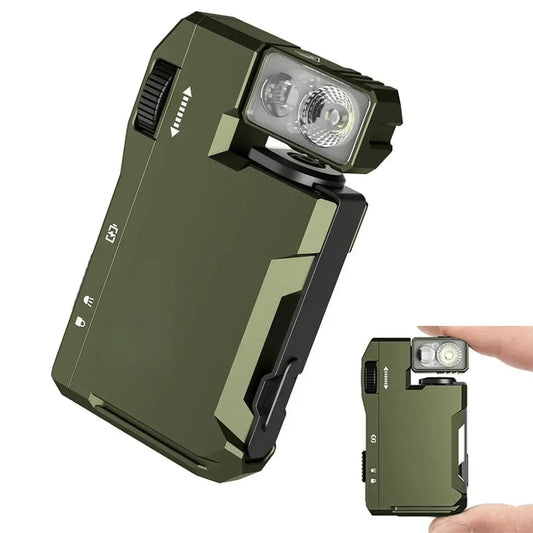 G5 Rechargeable EDC Flashlight 400 Lumens Dual Light Sources Mini Flashlight Portable Pocket LED Work Light for Outdoor Camping