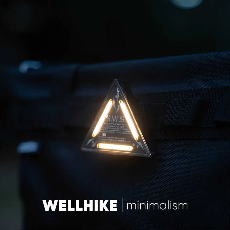 WELLHIKE Outdoor Tactics Triangle Light SWS Night Light Badge Warning Decoration Camping Atmosphere Mini Small Pendant Lamp