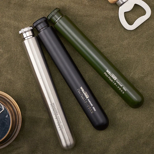 WELLHIKE Outdoor Long Tube Small Wine Pot 45ml Portable BC Camping Alcohol Coffee Bean Fuel Sealed Jar