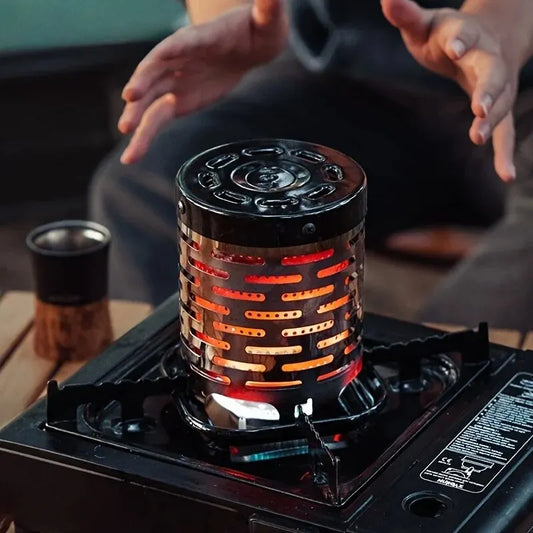 Stainless Steel Heating Cover Outdoor Camping Heating Stove Infrared Heater Camping Baking Stove Cassette Baking Stove