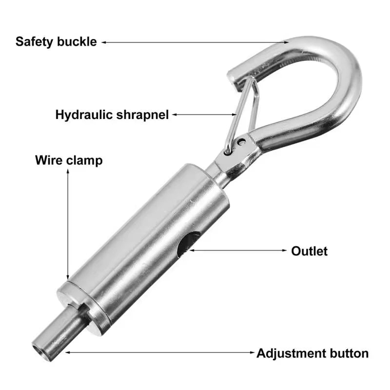 Adjustable Multifunction Spring Hook For Hanging Tools Such As Gallery Art Paintings Decorative Lights Clotheslines And More