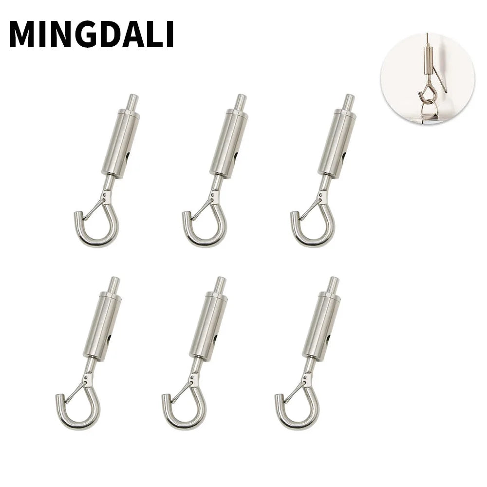 Adjustable Multifunction Spring Hook For Hanging Tools Such As Gallery Art Paintings Decorative Lights Clotheslines And More
