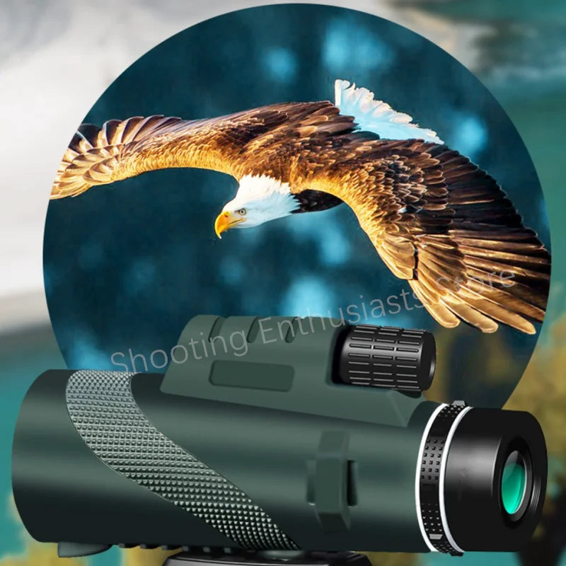 80x100 Portable Zoom HD 5000M Folding Remote Mini Powerful Telescope Suitable for Hunting, Sports Outdoor Camping and Travel