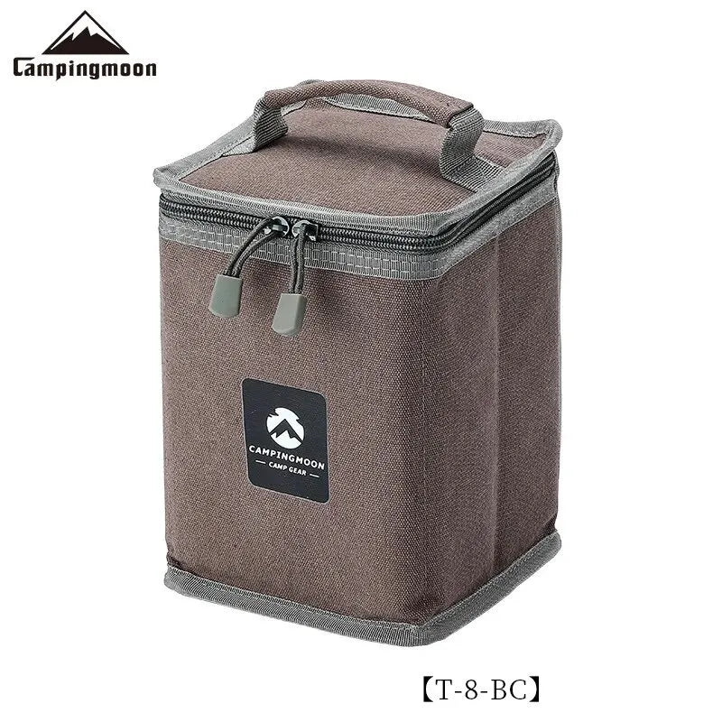 CAMPINGMOON Foldable Canvas Storage Bag One Hand Carrying Bag Lamp Gas Tank Tote Bag Camping Equipment Outdoor Accessories