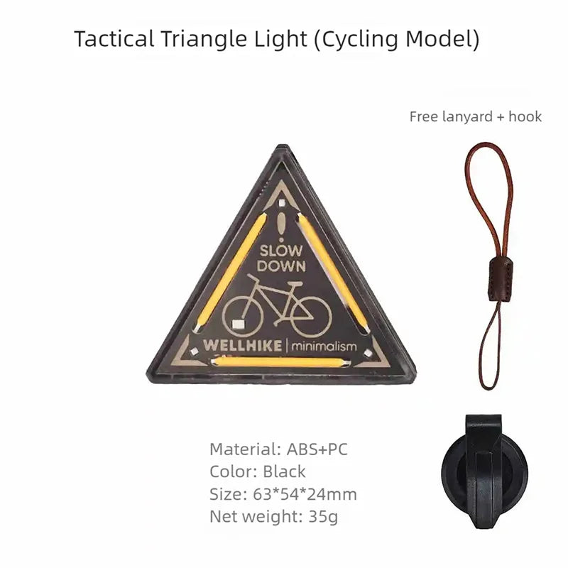 WELLHIKE Outdoor Tactics Triangle Light SWS Night Light Badge Warning Decoration Camping Atmosphere Mini Small Pendant Lamp