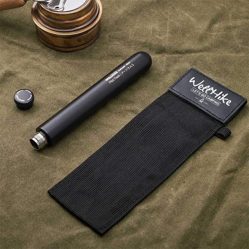 WELLHIKE Outdoor Long Tube Small Wine Pot 45ml Portable BC Camping Alcohol Coffee Bean Fuel Sealed Jar