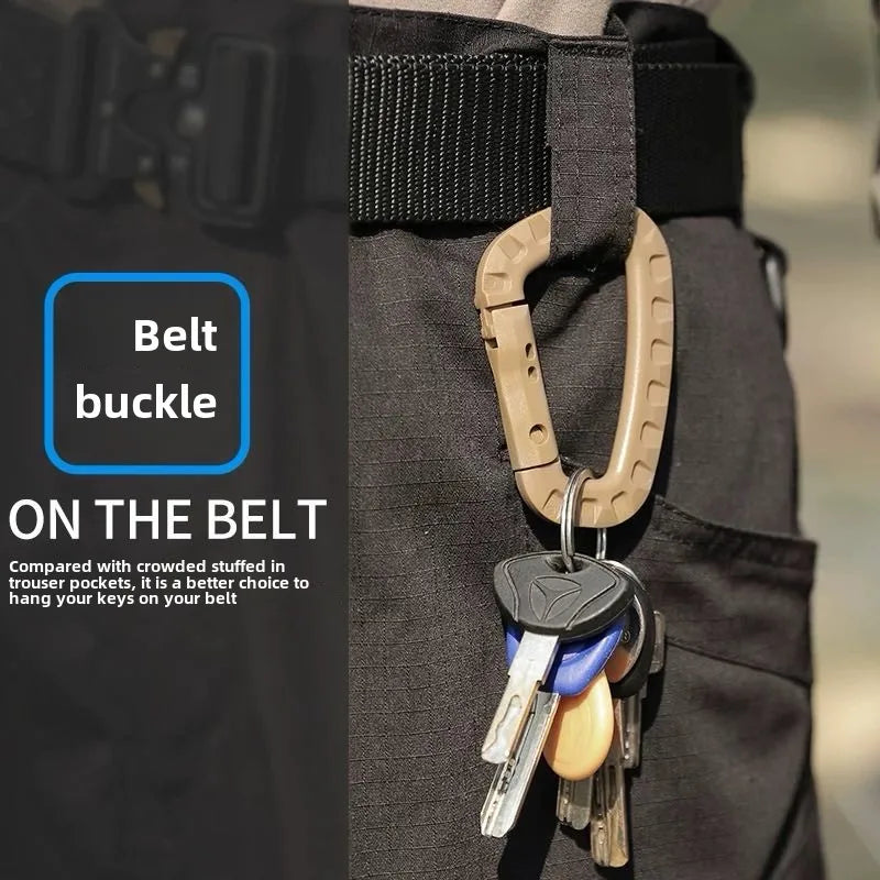 1-5 Pieces of Key Chain Outdoor Backpack Hiking Hook, Camping Hiking Bag Buckle, Outdoor Hiking Backpack Buckle, Key D Buckle