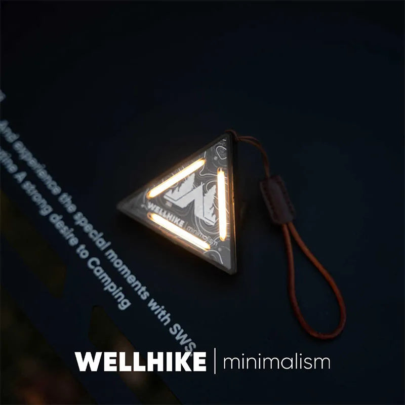 WELLHIKE Outdoor Tactics Triangle Light SWS Night Light Badge Warning Decoration Camping Atmosphere Mini Small Pendant Lamp
