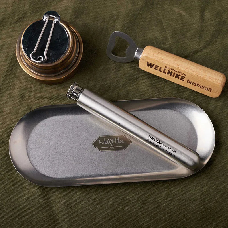 WELLHIKE Outdoor Long Tube Small Wine Pot 45ml Portable BC Camping Alcohol Coffee Bean Fuel Sealed Jar