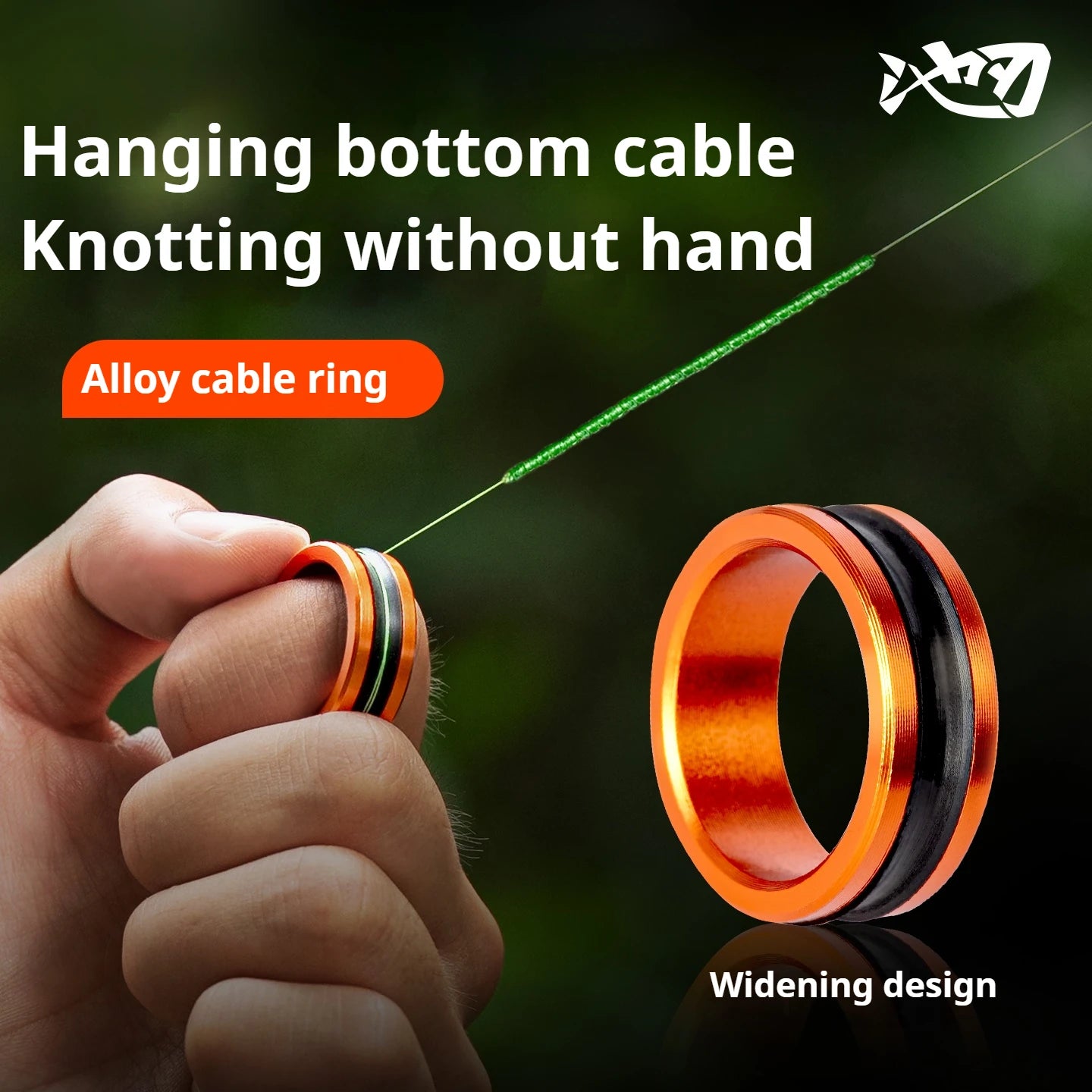 1pc/2pcs Alloy cable ring Fast line cutting Anti-slip Protect hands/fishing reel Tighten the leader knot fishing tools
