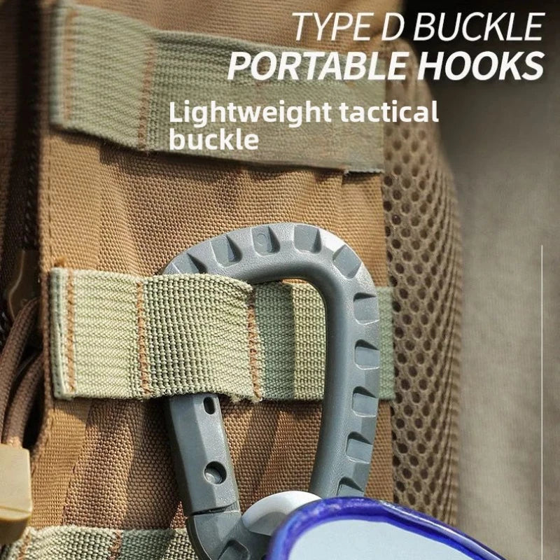 1-5 Pieces of Key Chain Outdoor Backpack Hiking Hook, Camping Hiking Bag Buckle, Outdoor Hiking Backpack Buckle, Key D Buckle