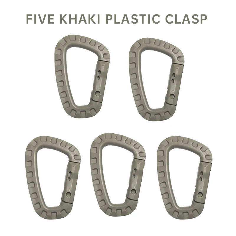 1-5 Pieces of Key Chain Outdoor Backpack Hiking Hook, Camping Hiking Bag Buckle, Outdoor Hiking Backpack Buckle, Key D Buckle