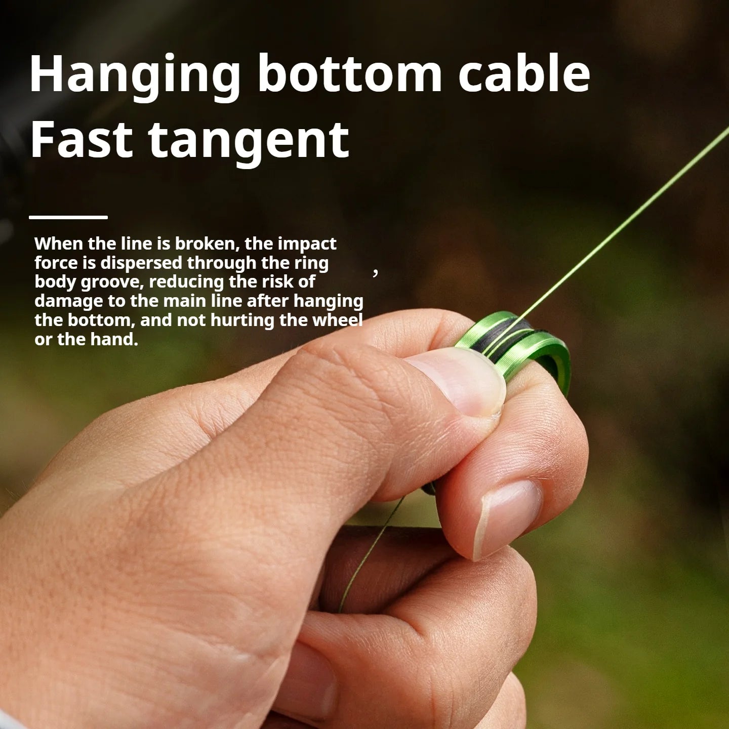 1pc/2pcs Alloy cable ring Fast line cutting Anti-slip Protect hands/fishing reel Tighten the leader knot fishing tools