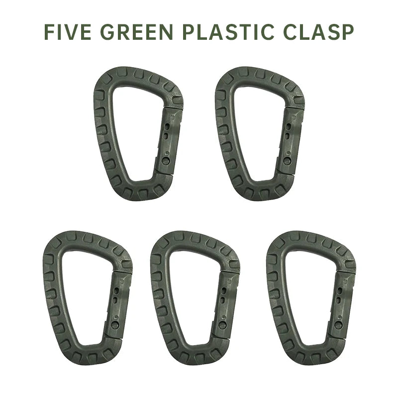 1-5 Pieces of Key Chain Outdoor Backpack Hiking Hook, Camping Hiking Bag Buckle, Outdoor Hiking Backpack Buckle, Key D Buckle