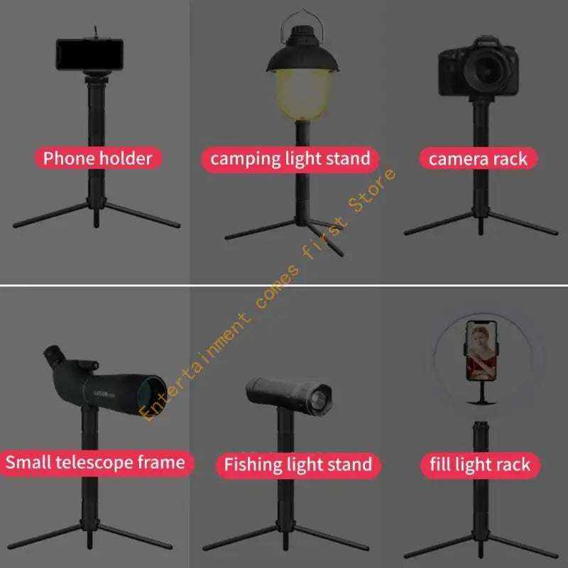 55KD Heavy Type Aluminum Alloys Ground Spikes Tripods With Antislip Pad Light Stand Live Broadcast Accessories