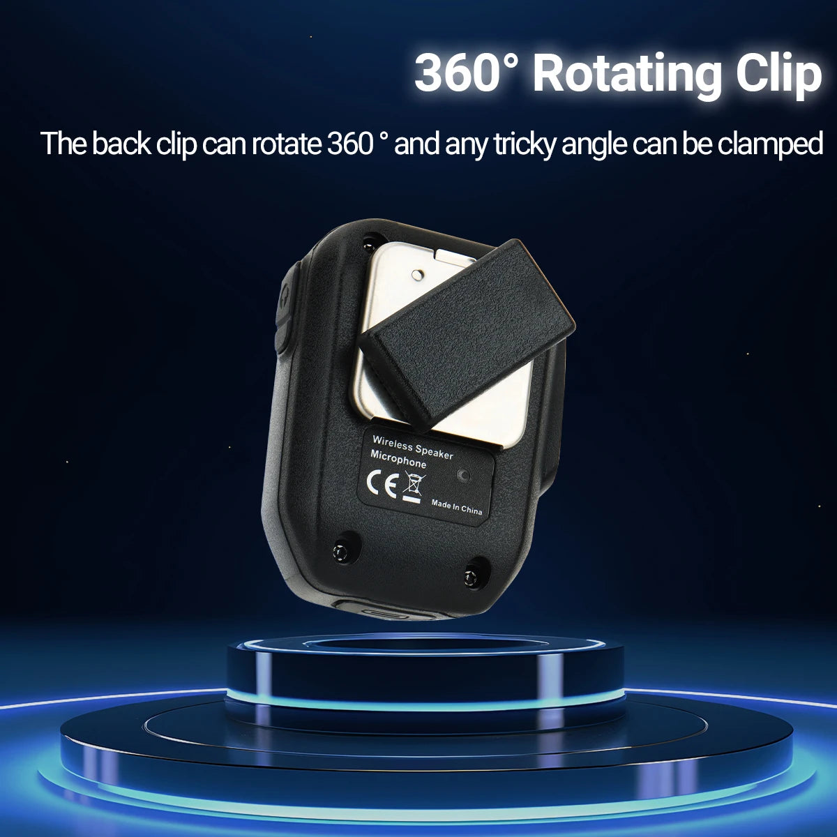 ABBREE Wireless Bluetooth Speaker Microphone Handheld Mic Type-C High Power Baofeng UV-5RH 21 Quansheng UV-K5(8) Walkie Talkie