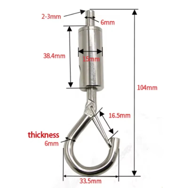 Adjustable Multifunction Spring Hook For Hanging Tools Such As Gallery Art Paintings Decorative Lights Clotheslines And More